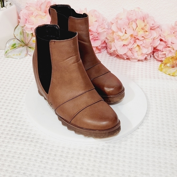 Tinstree Non-Slip Hidden Wedge Chelsea Boots Pull on Ankle Booties Size 10 - Picture 7 of 11